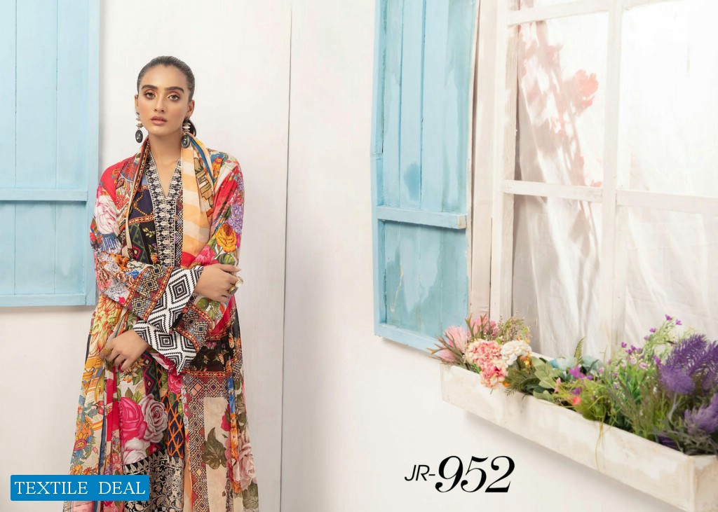 Johra Satrangi Wholesale Embroidered Digital Printed Lawn Pakistani Dress