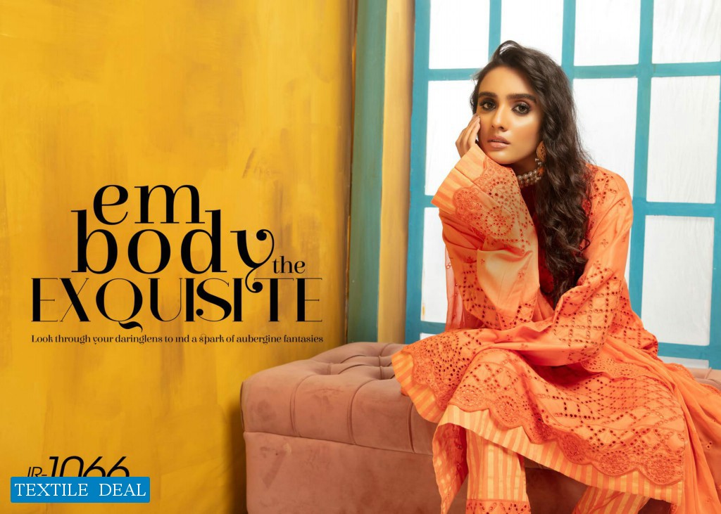 Johra Aniyah Wholesale Schiffle Embroidered Lawn Original Pakistani Dress