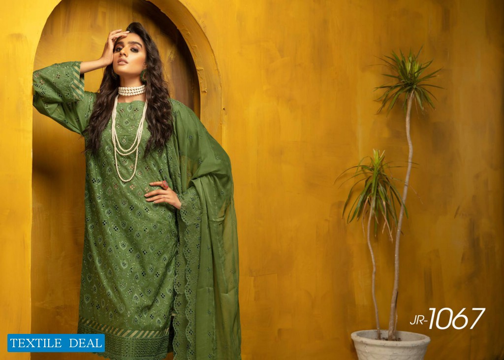 Johra Aniyah Wholesale Schiffle Embroidered Lawn Original Pakistani Dress