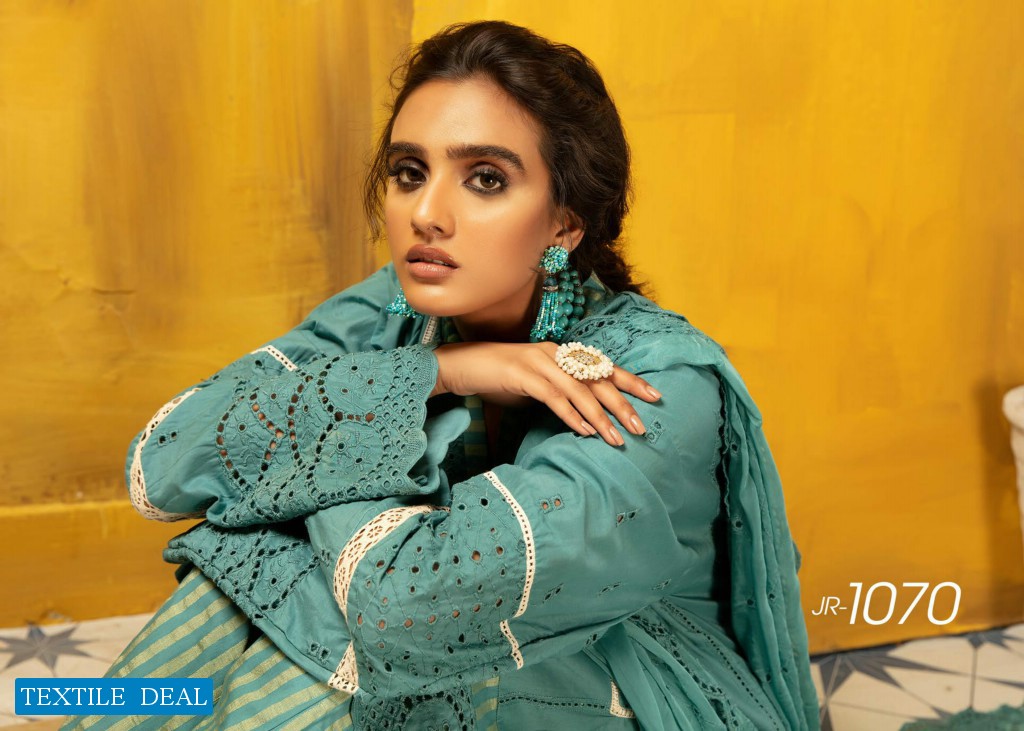 Johra Aniyah Wholesale Schiffle Embroidered Lawn Original Pakistani Dress