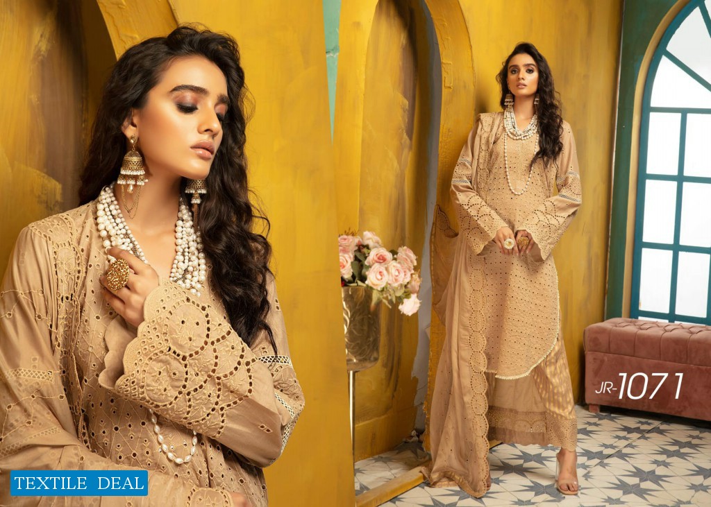 Johra Aniyah Wholesale Schiffle Embroidered Lawn Original Pakistani Dress