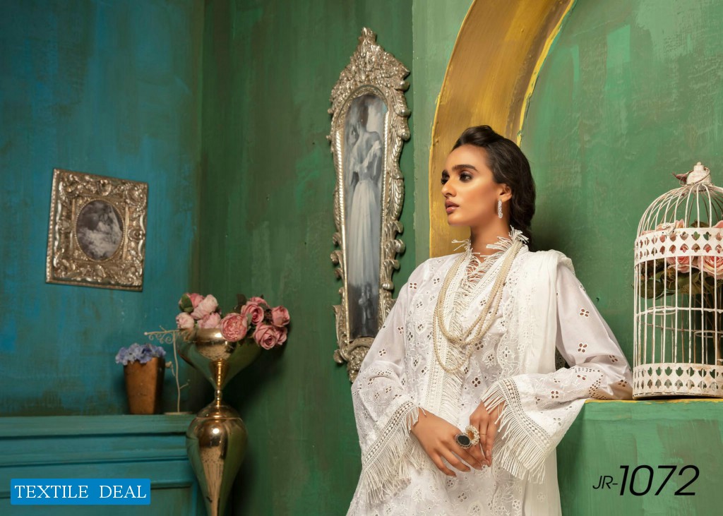 Johra Aniyah Wholesale Schiffle Embroidered Lawn Original Pakistani Dress