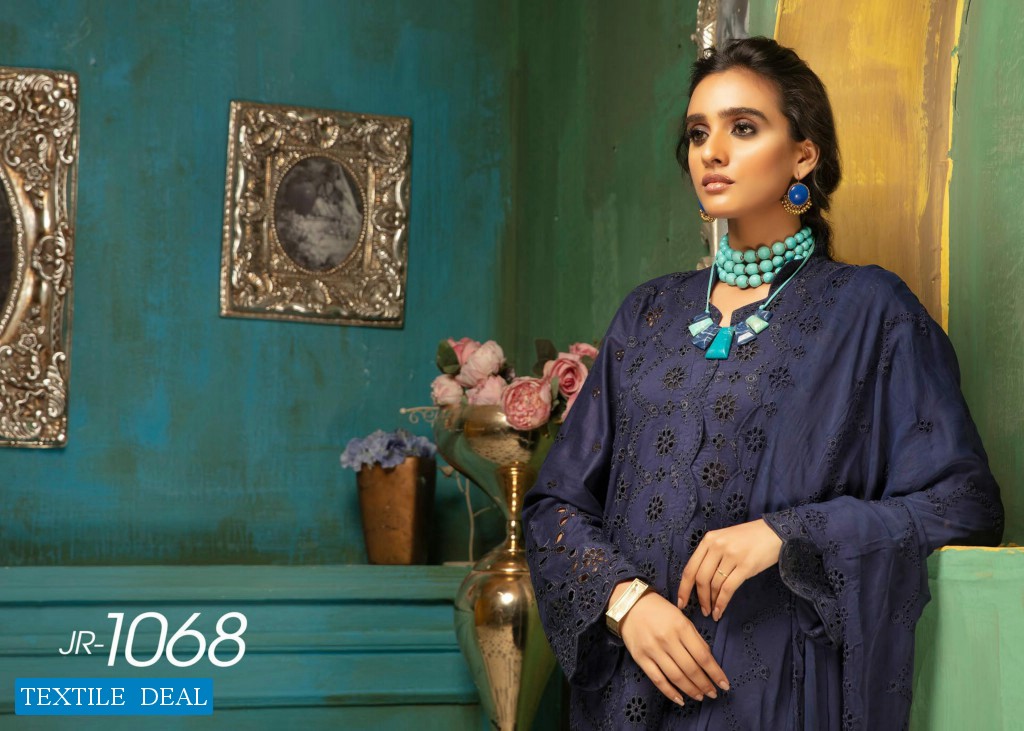 Johra Aniyah Wholesale Schiffle Embroidered Lawn Original Pakistani Dress