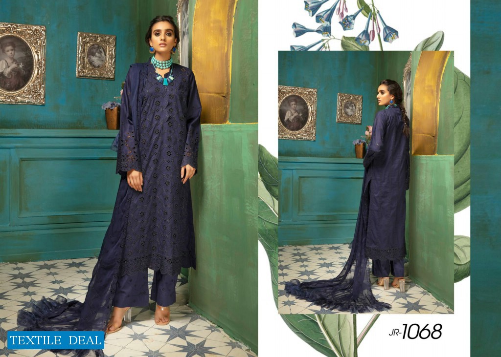 Johra Aniyah Wholesale Schiffle Embroidered Lawn Original Pakistani Dress