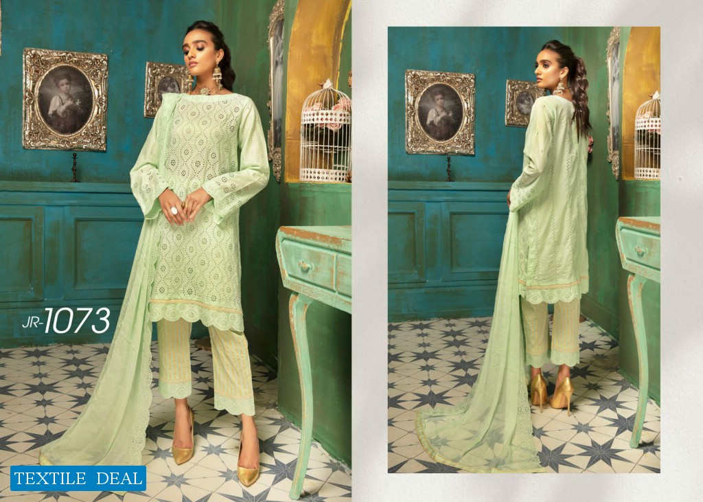 Johra Aniyah Wholesale Schiffle Embroidered Lawn Original Pakistani Dress