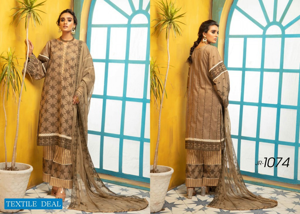Johra Aniyah Wholesale Schiffle Embroidered Lawn Original Pakistani Dress