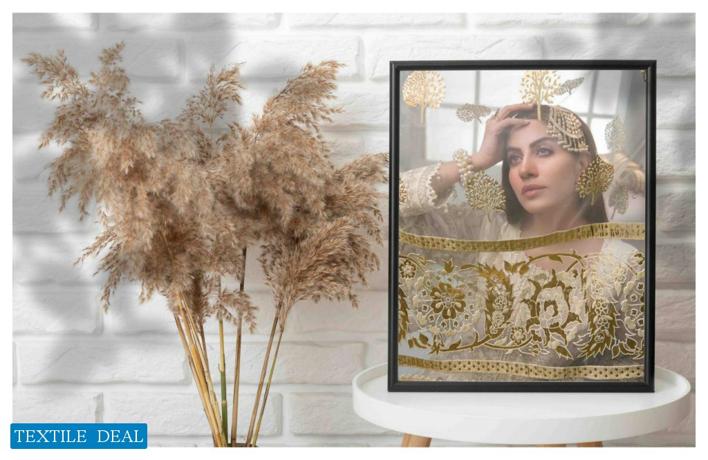 Tawakkal Chantilly Chiffon Fancy Dupatta Original Pakistani Dress