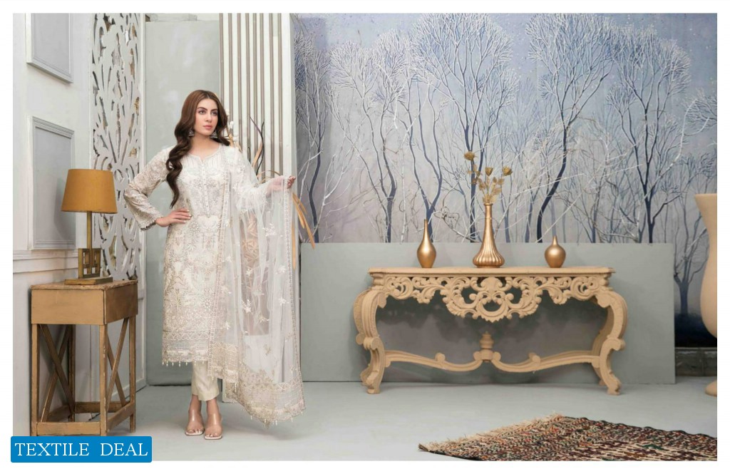 Tawakkal Chantilly Chiffon Fancy Dupatta Original Pakistani Dress