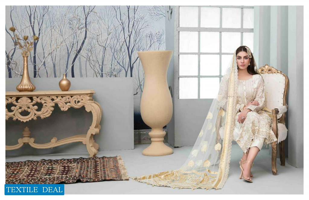 Tawakkal Chantilly Chiffon Fancy Dupatta Original Pakistani Dress