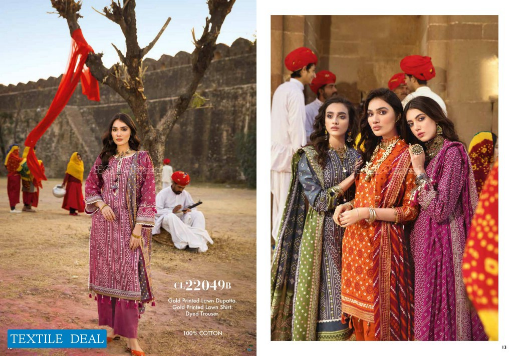 Gulahmed Chunri Collection Wholesale Original Pakistani Dress