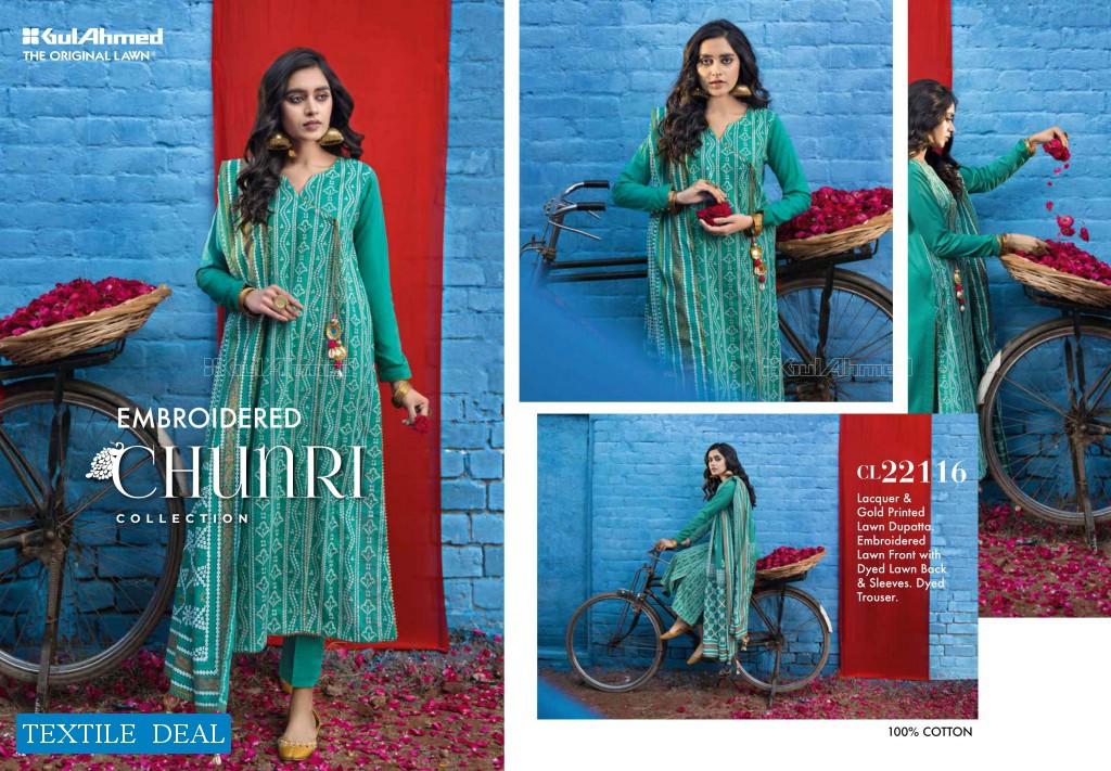 Gulahmed Chunri Collection Wholesale Original Pakistani Dress