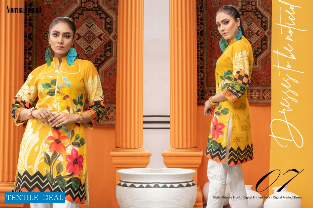 Noorma Kaamal Unstitched Printed Shirt Pakistani Collection
