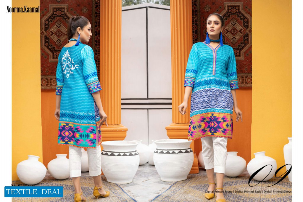 Noorma Kaamal Unstitched Printed Shirt Pakistani Collection