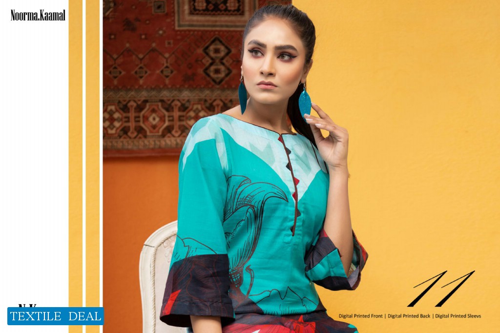 Noorma Kaamal Unstitched Printed Shirt Pakistani Collection