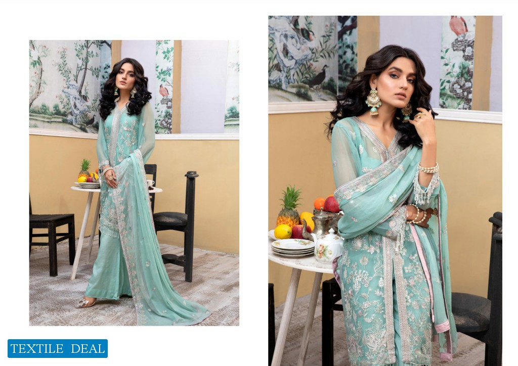 ZS Meraki Embroidered Chiffon Collection Original Pakistani Dress