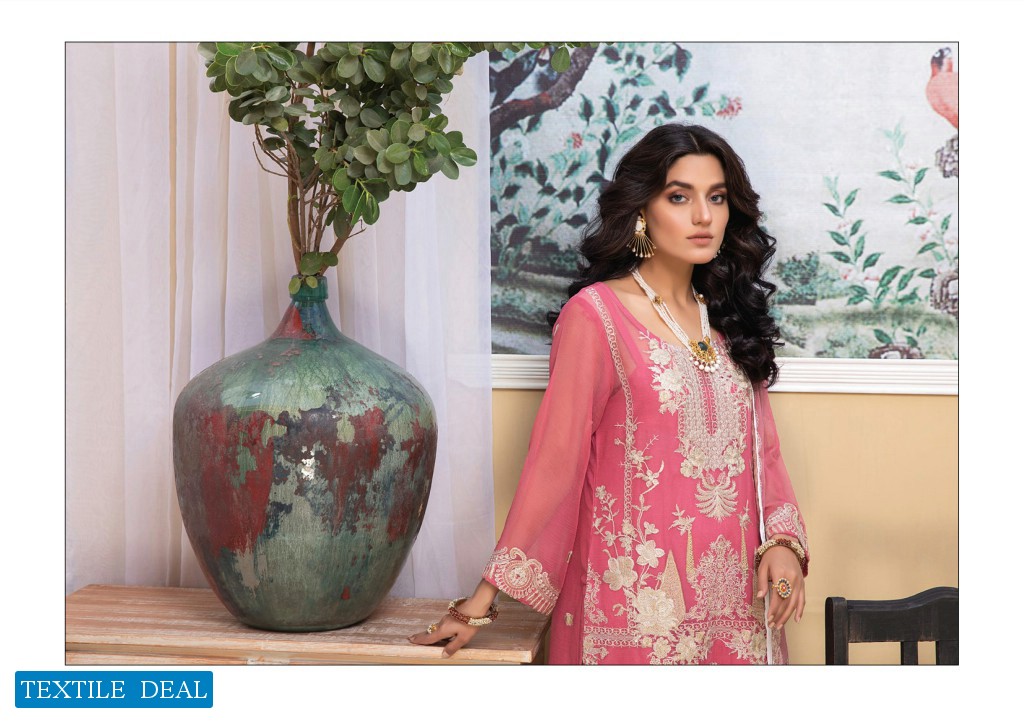 ZS Meraki Embroidered Chiffon Collection Original Pakistani Dress