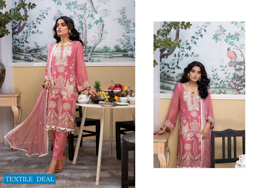 ZS Meraki Embroidered Chiffon Collection Original Pakistani Dress