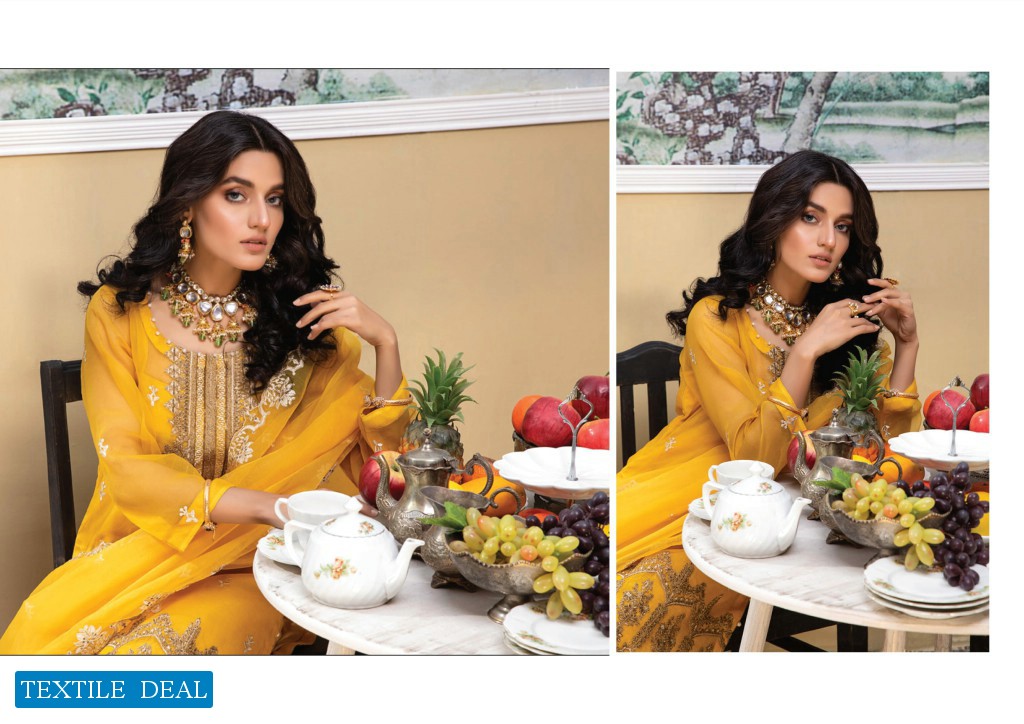 ZS Meraki Embroidered Chiffon Collection Original Pakistani Dress