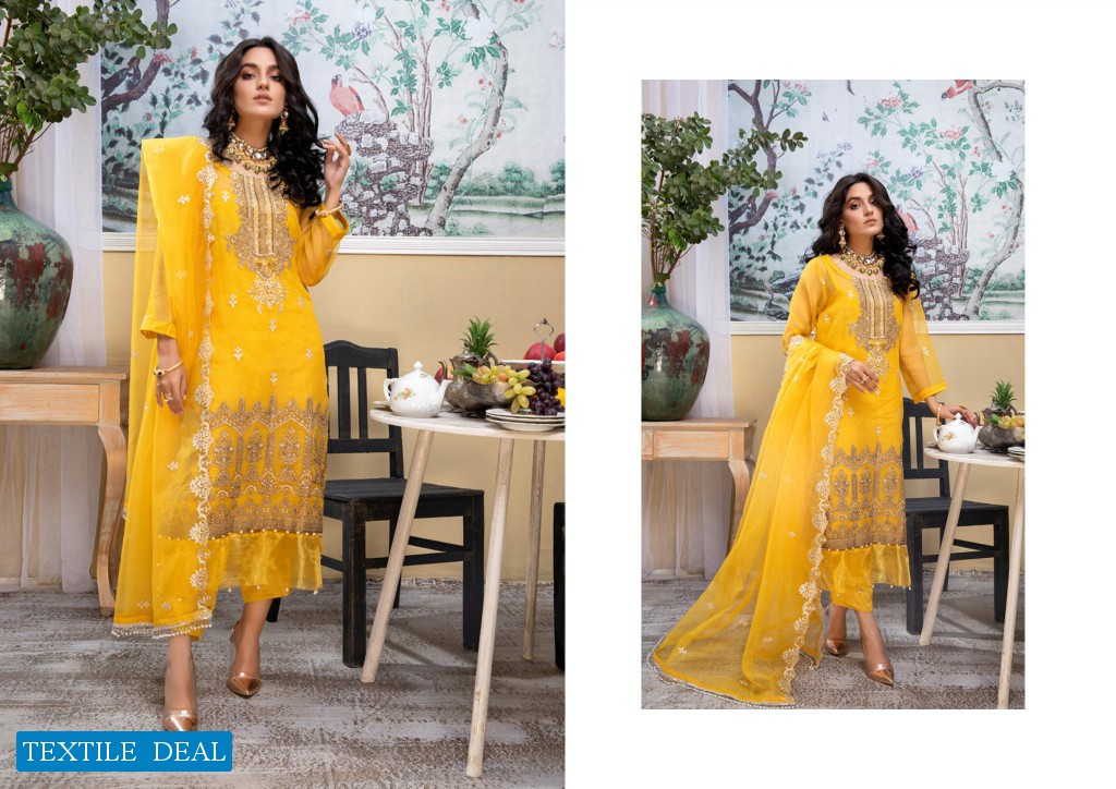 ZS Meraki Embroidered Chiffon Collection Original Pakistani Dress