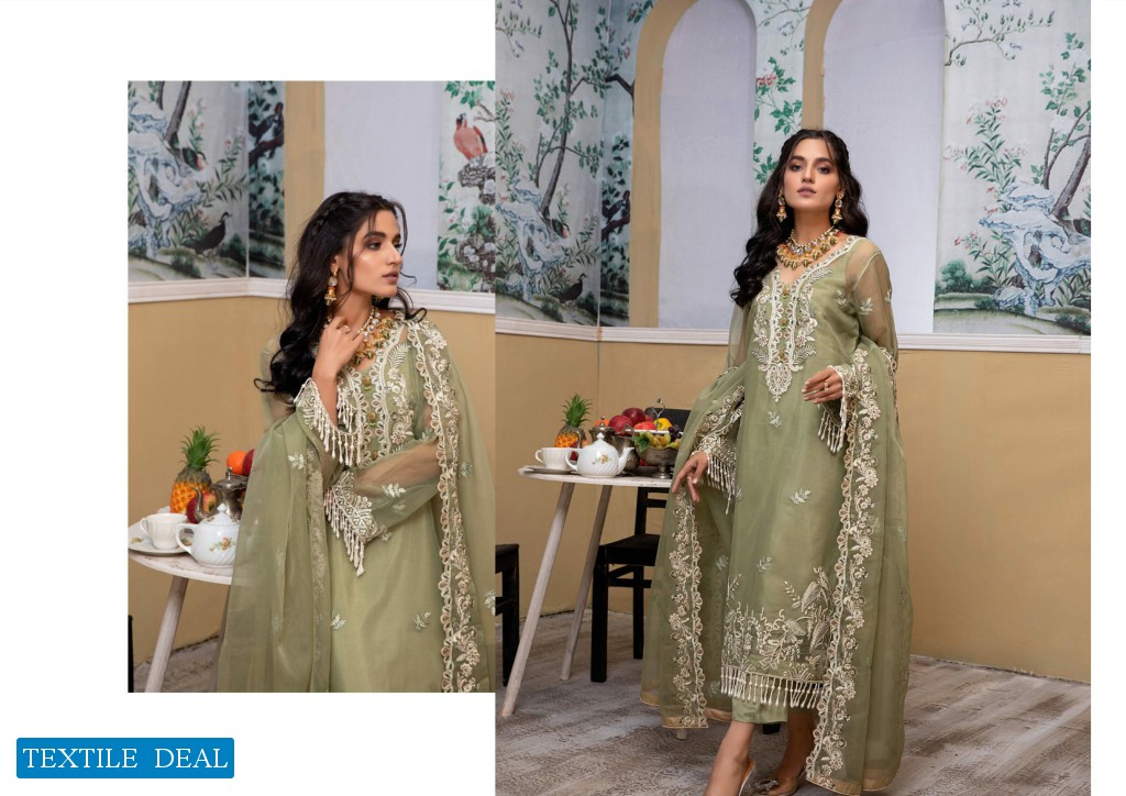 ZS Meraki Embroidered Chiffon Collection Original Pakistani Dress
