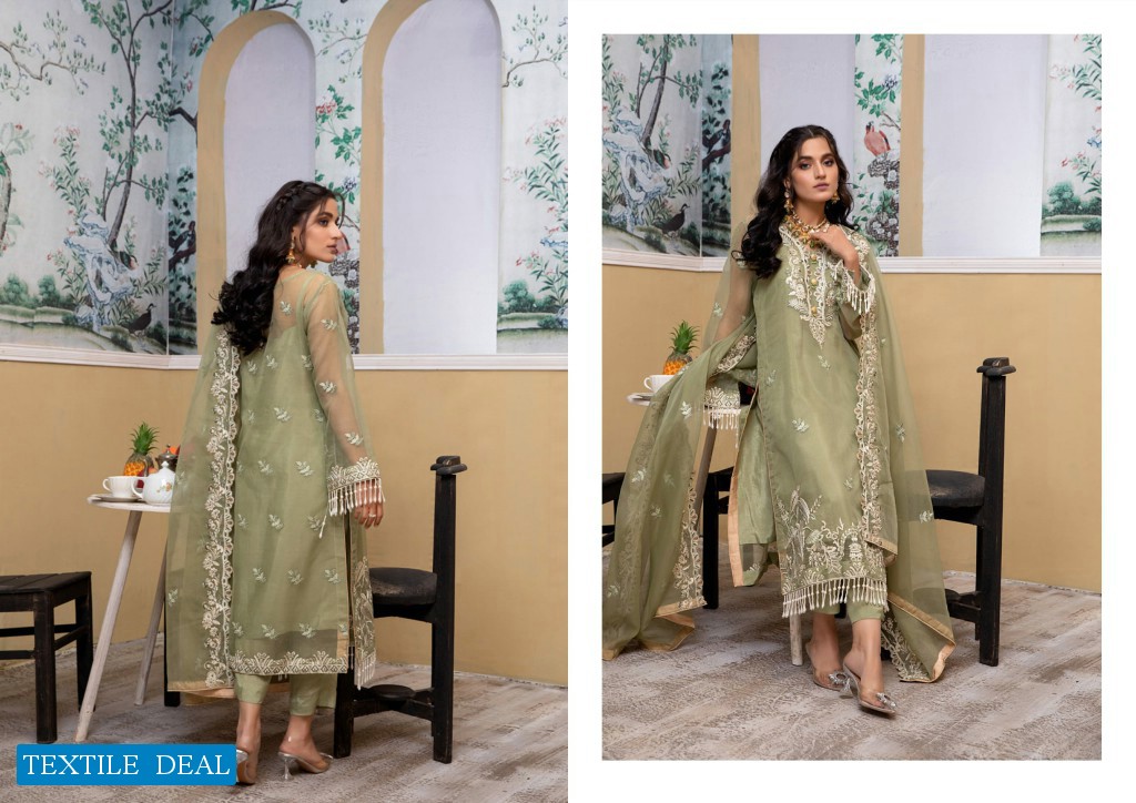 ZS Meraki Embroidered Chiffon Collection Original Pakistani Dress
