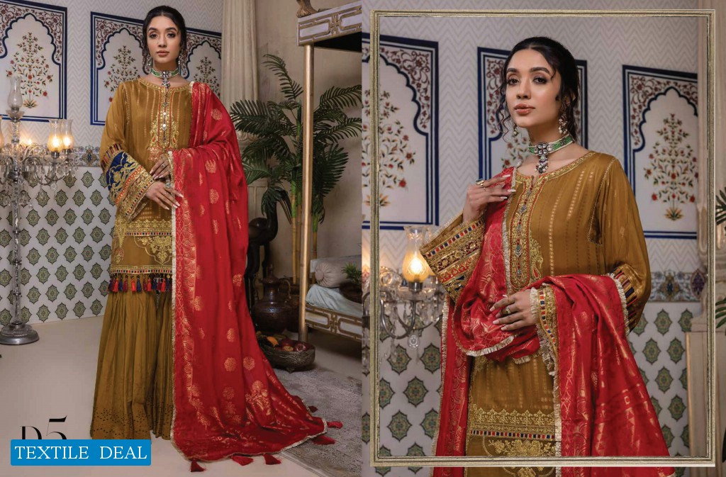 Adan Libas Naqsh Embroidered Jacquard Lawn Pakistani Dress