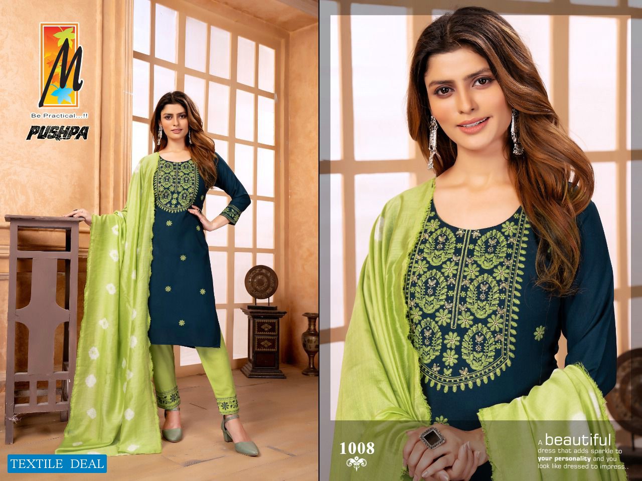 Master Pushpa Wholesale Full Stitched 3 Piece Salwar Kameez
