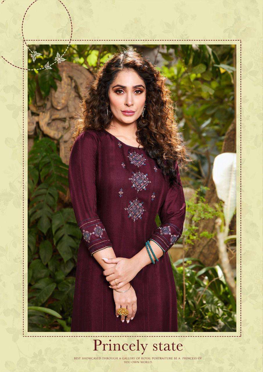 LADIES FLAVOUR SAANVI VOL 3 CLASSY LOOK INDIAN KURTI WITH BOTTOM PAIR