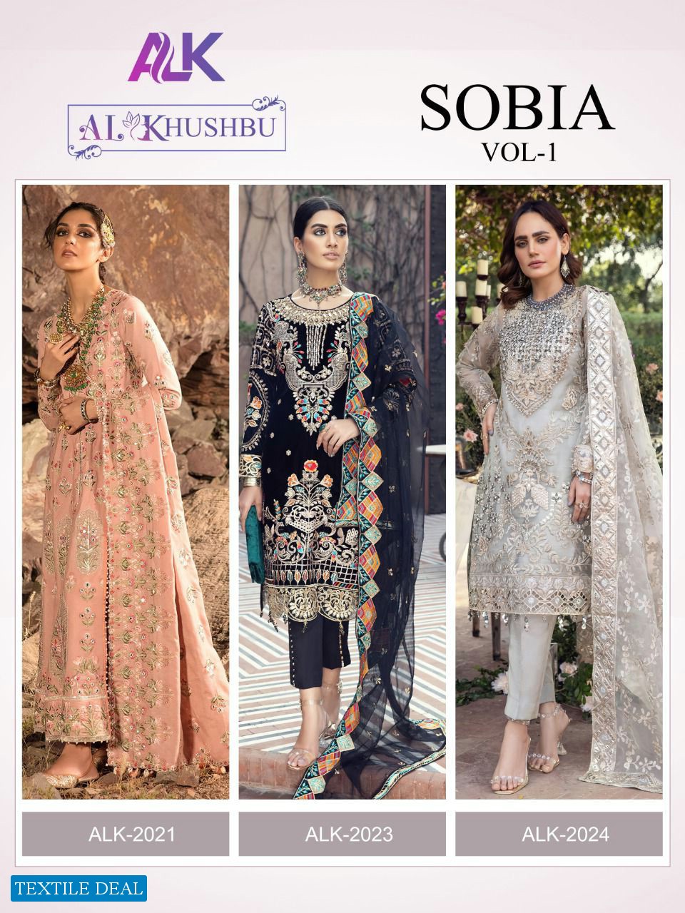 Al Khushbu Sobia Vol-1 Wholesale Pakistani Concept Dress