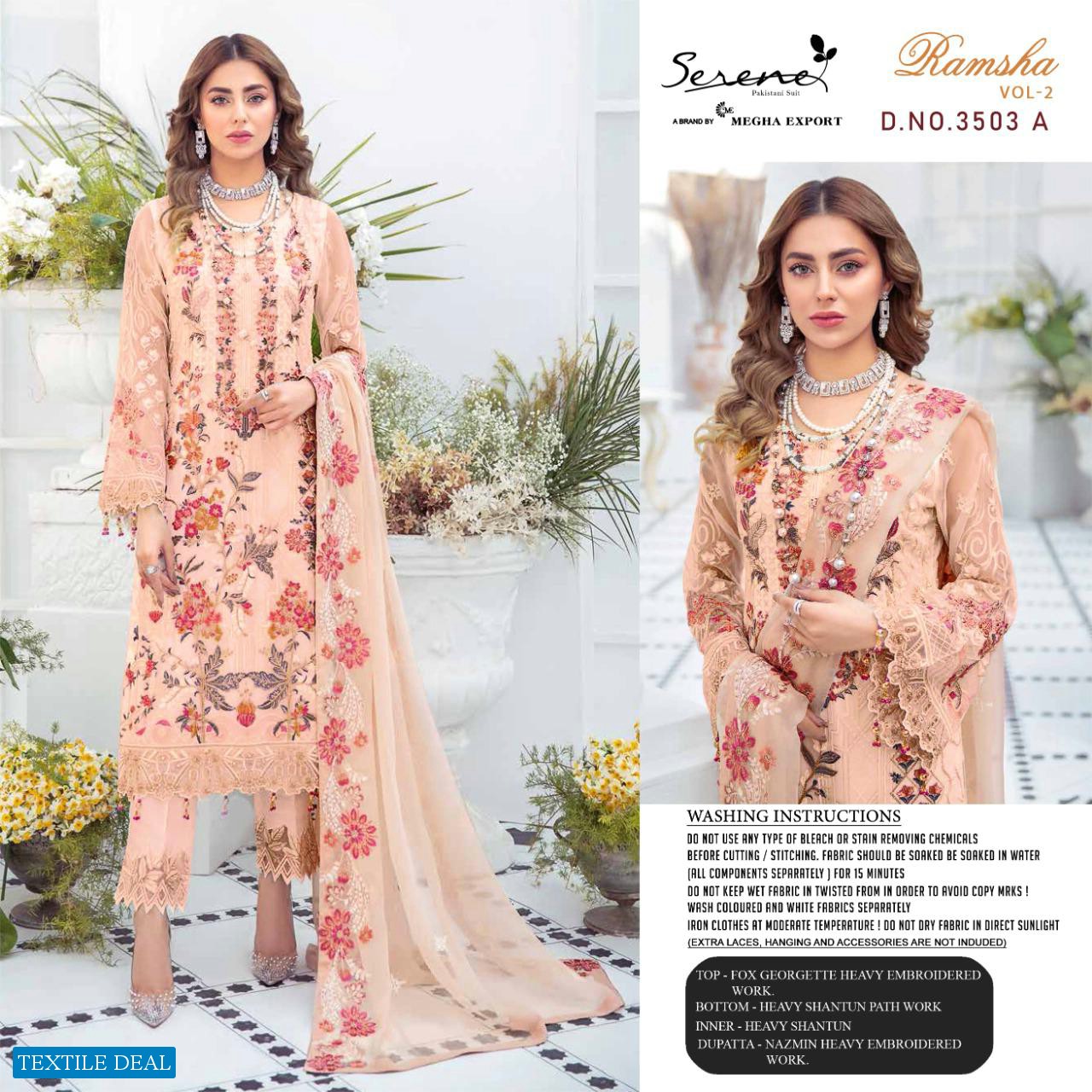 Serene D.no 3503 Colour Wholesale Pakistani Concept Dress