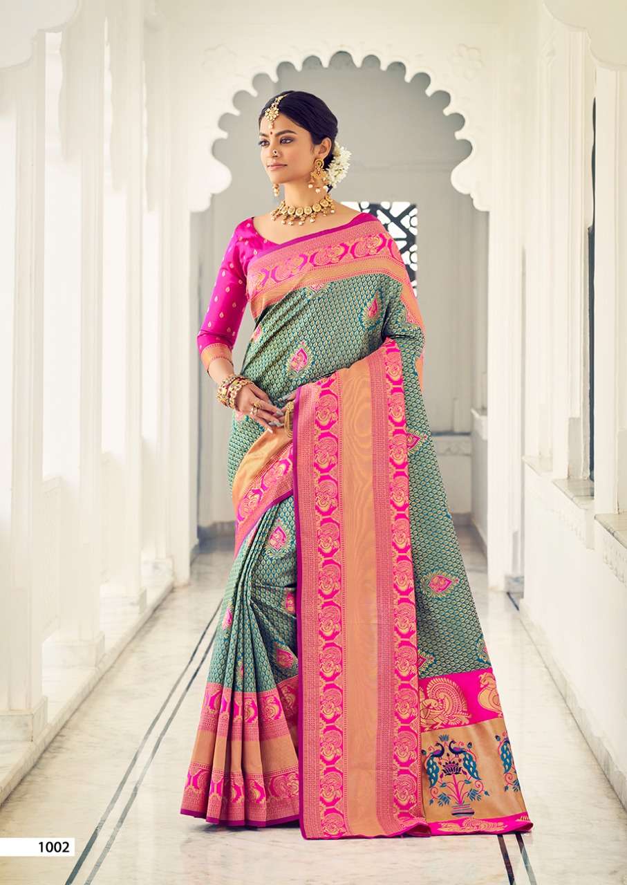 LAAJ BY REVANTA CREATION KANJIVARAM SILK CASUAL SUMMER WEAR SAREE