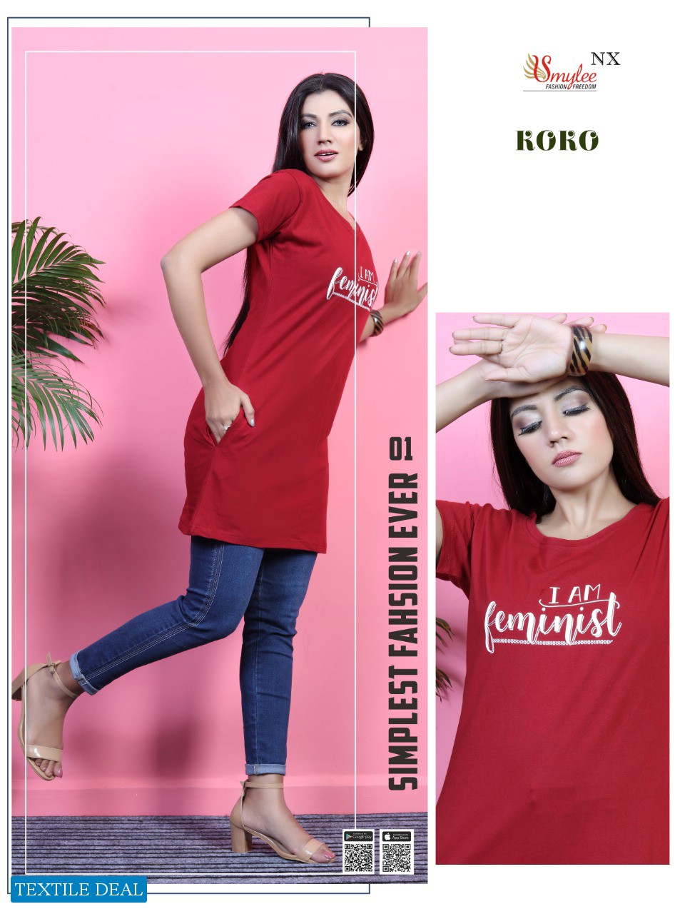 SMYLEE KOKO HOSIERY GIRLS LONG T SHIRT COLLECTION
