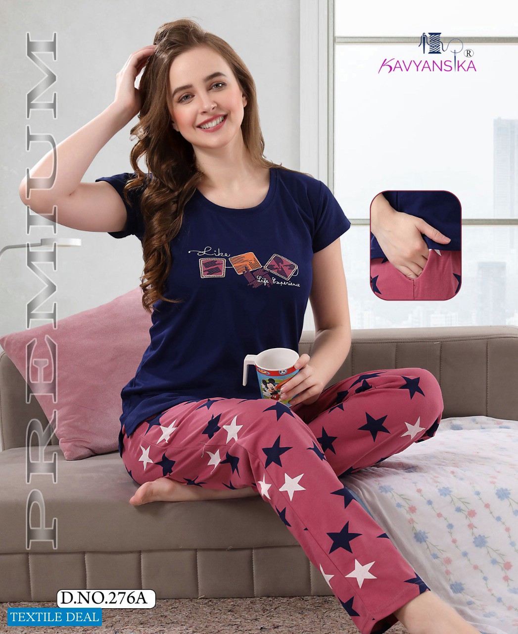 Kavyansika Full Payjama Vol-276 Wholesale Night Wear Dress