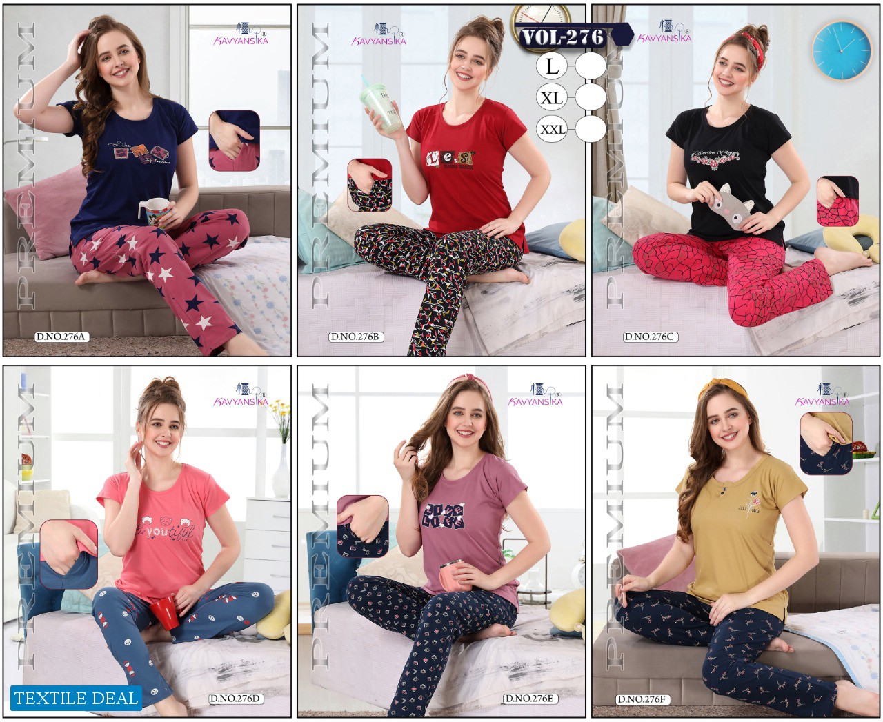 Kavyansika Full Payjama Vol-276 Wholesale Night Wear Dress