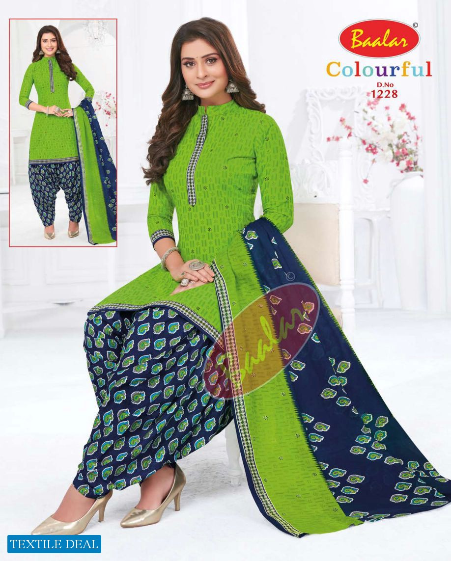 Baalar Colourful Vol-12 Wholesale Unstitched Cotton Suits