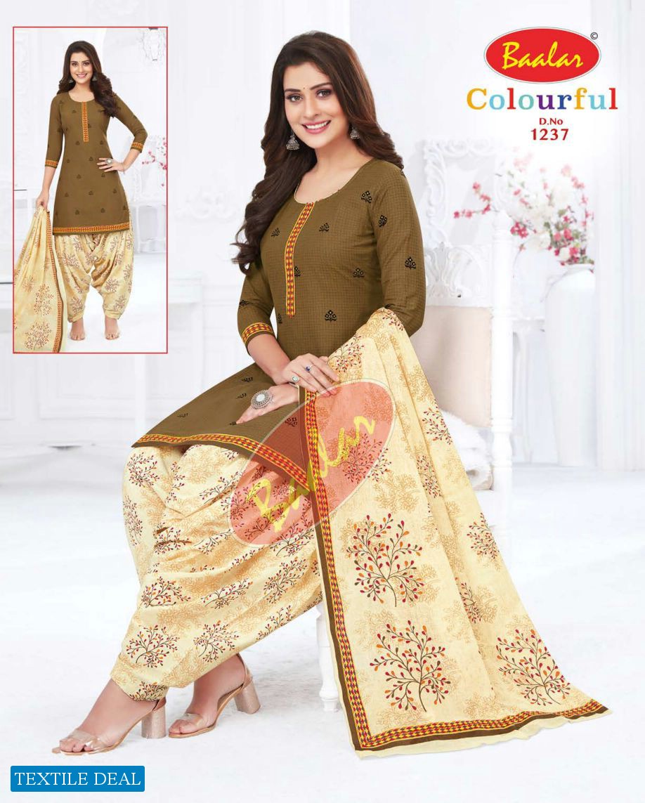 Baalar Colourful Vol-12 Wholesale Unstitched Cotton Suits