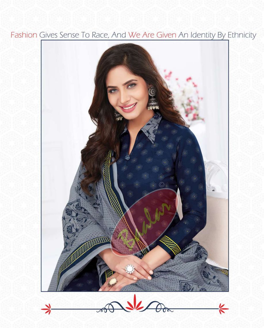 Baalar Colourful Vol-12 Wholesale Unstitched Cotton Suits