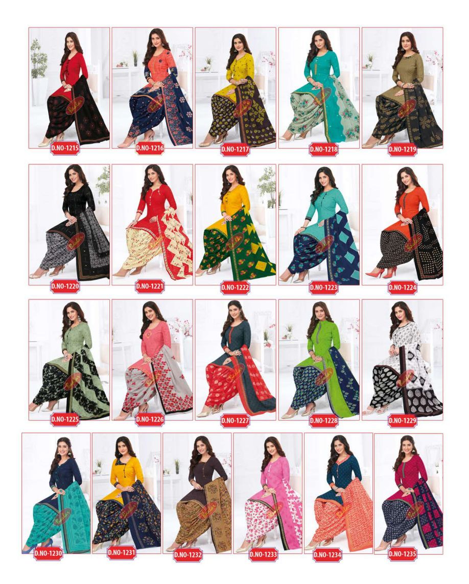 Baalar Colourful Vol-12 Wholesale Unstitched Cotton Suits