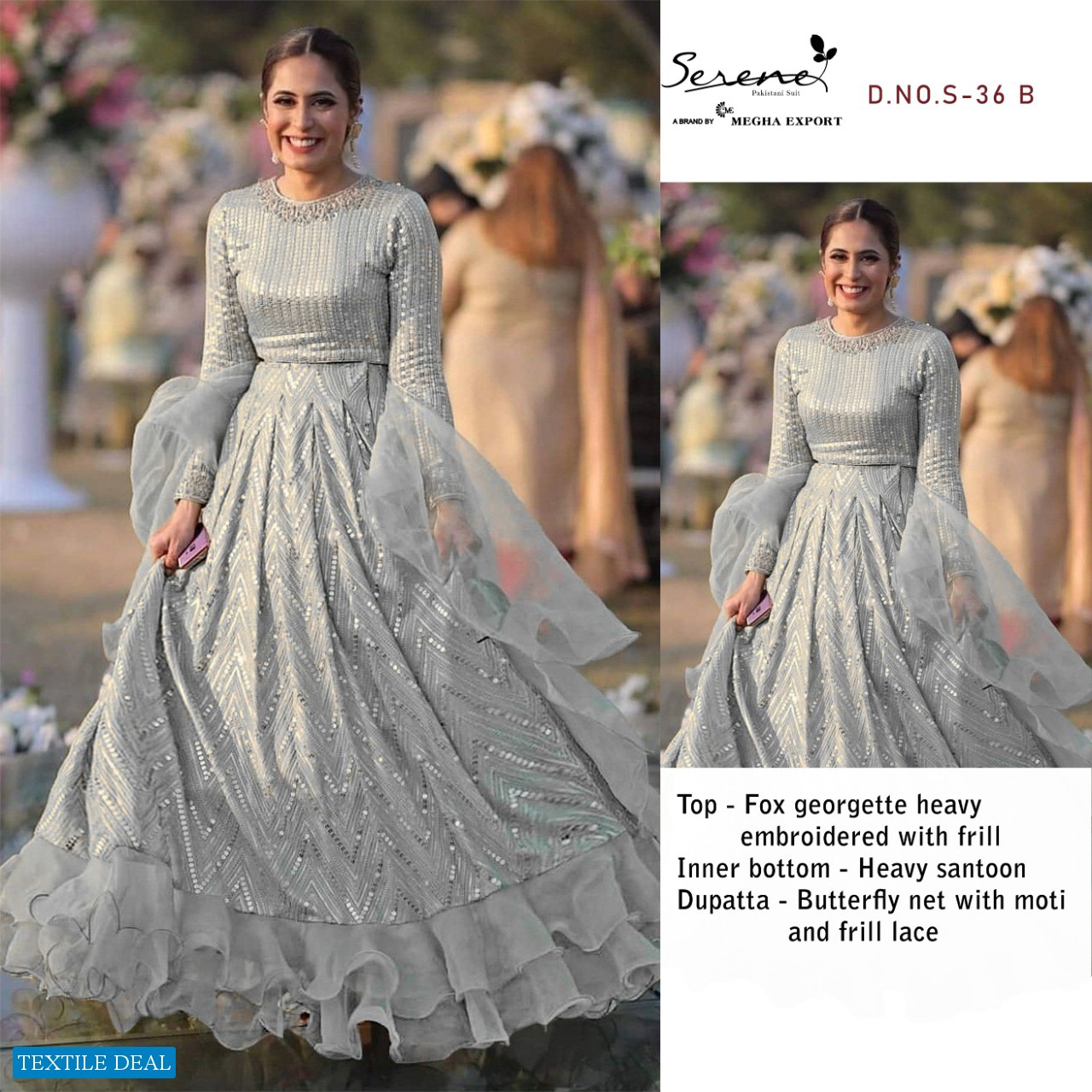 SERENE FEZA DESIGNER ANARKALI SUIT WHOLESALER IN SURAT