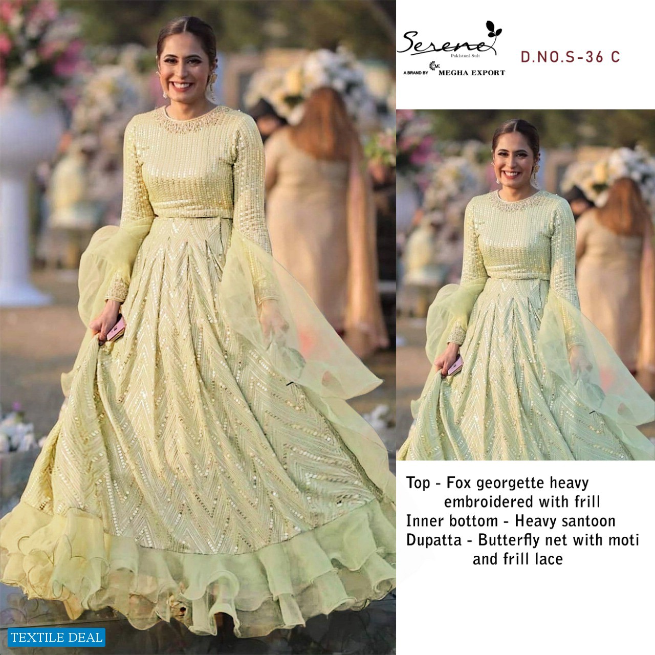 SERENE FEZA DESIGNER ANARKALI SUIT WHOLESALER IN SURAT