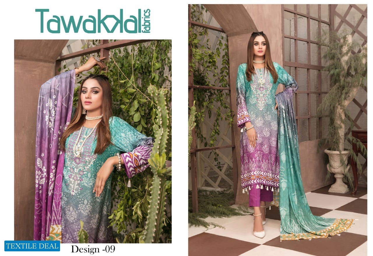 Tawakkal Parizaad Wholesale Karachi Cotton Collection