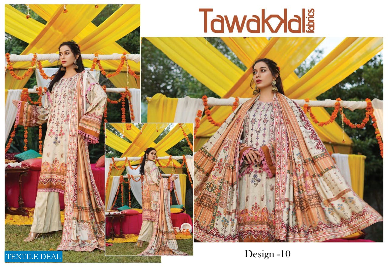Tawakkal Parizaad Wholesale Karachi Cotton Collection