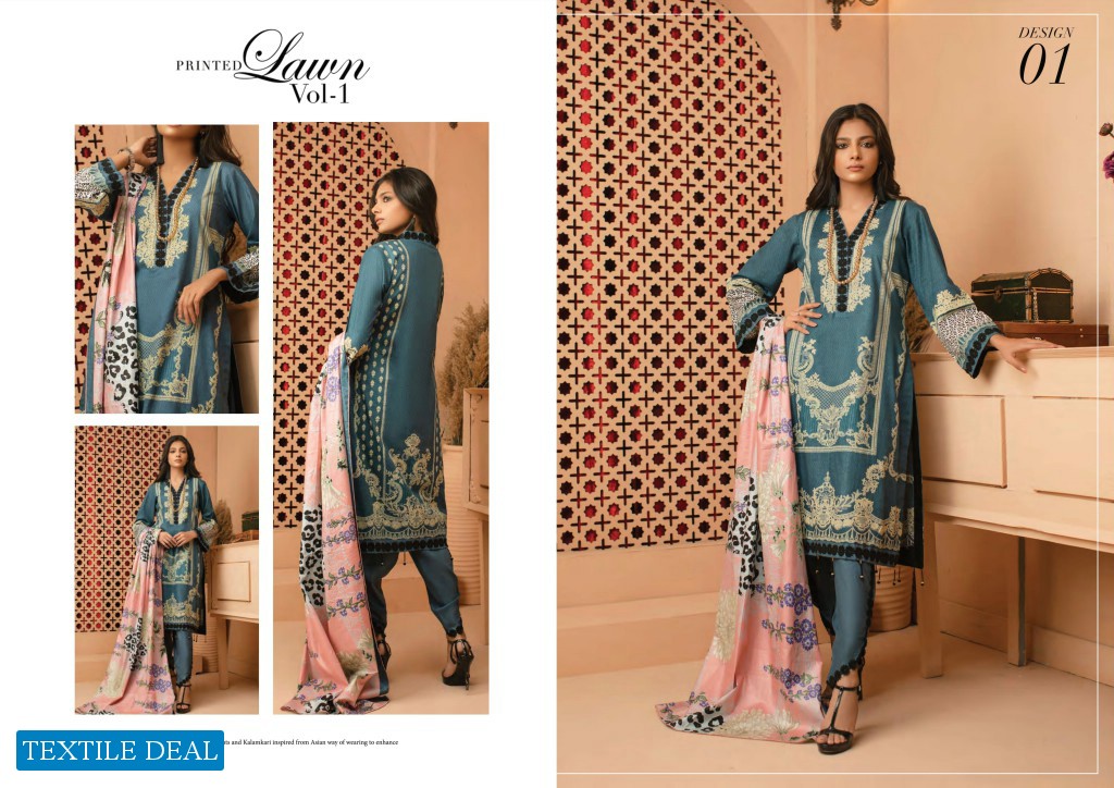 Mariam Ayesha By Shahzab Textile Printed Lawn Vol-1 Pakistani Collection