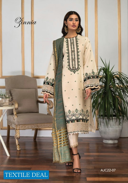 Anaya By Kiran Chaudhry Ethnicity 2022 Vol-1 Unstitched 3 Pc Lawn Jacquard Collection