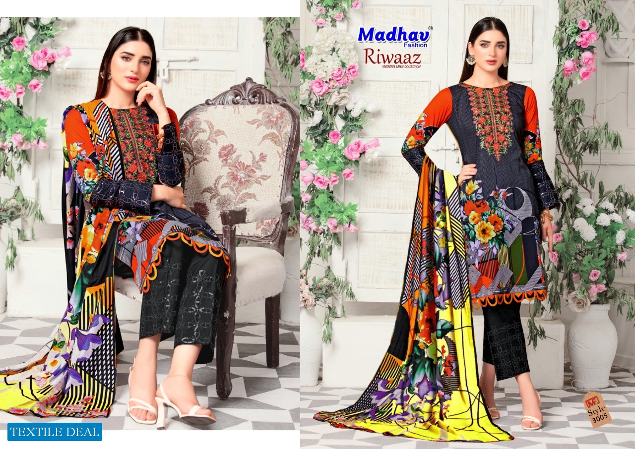 Madhav RIwaaz Kurnool Lawn Collection Vol-3 Wholesale Dress Material