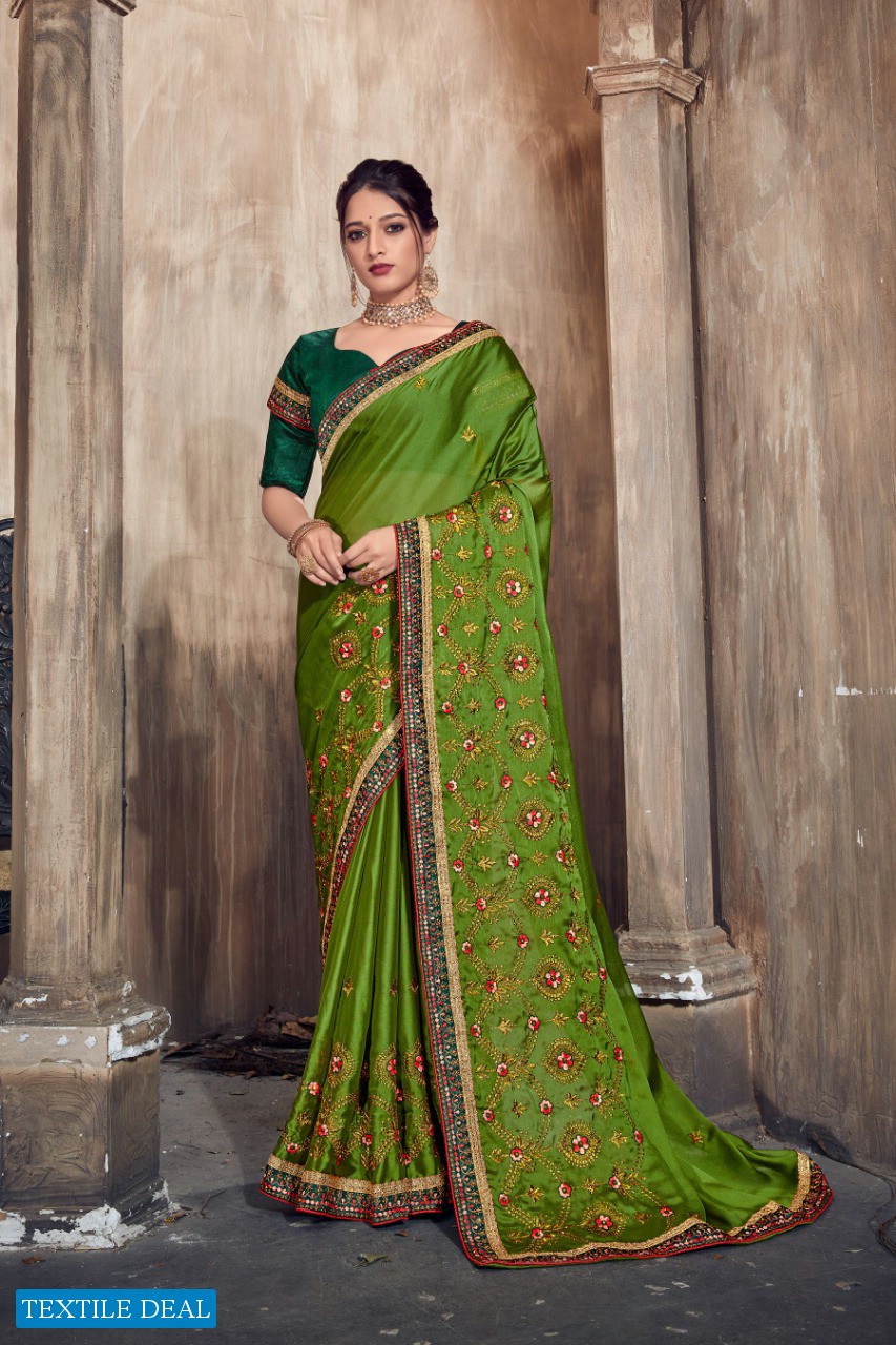 YNF Copper Rangoli Wholesale Rangoli Crepe Sarees