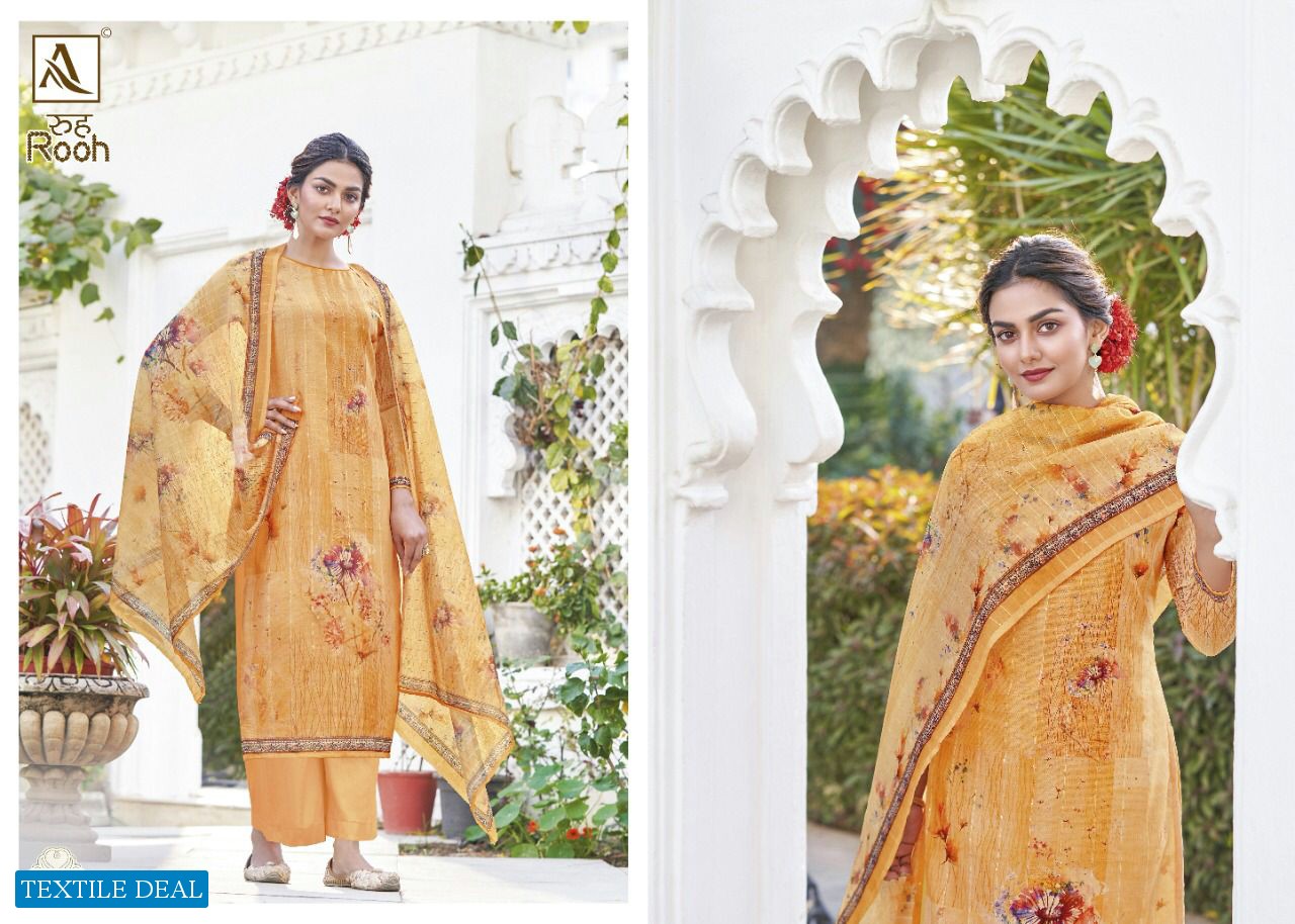Alok Rooh Wholesale Pure Muslin Cotton Dress Material