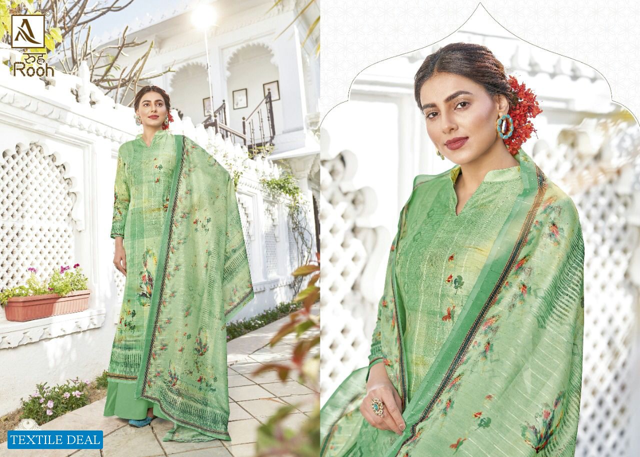 Alok Rooh Wholesale Pure Muslin Cotton Dress Material