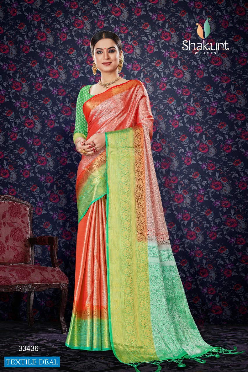 SHAKUNT SKS 2120 DESIGN ART SILK SAREES
