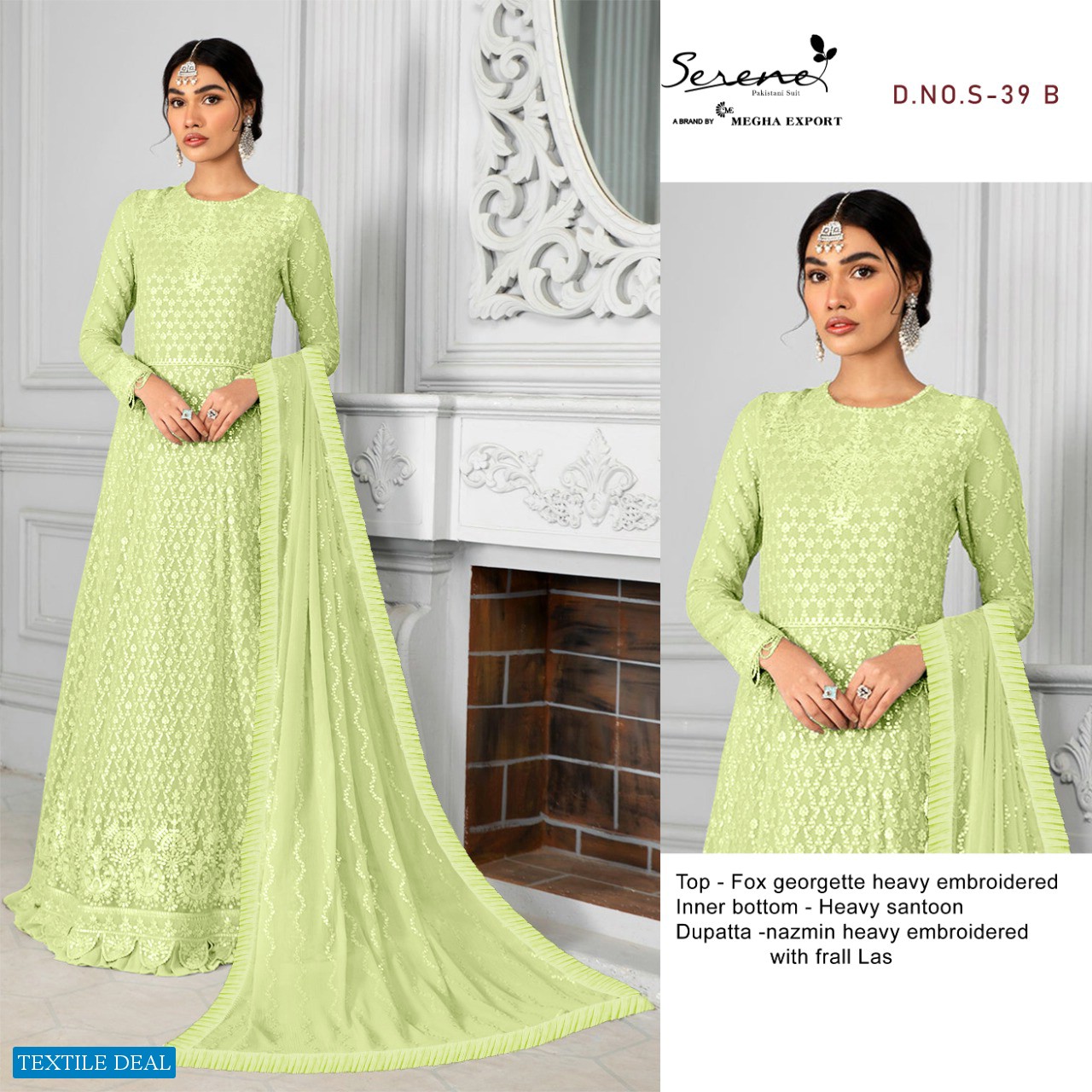SERENE MEGHA EXPORTES FEZA VOL 2 GEORGETTE LONG SALWAR KAMEEZ